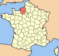 Haute Normandy Map.
