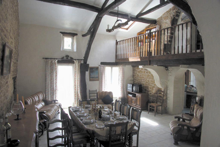 The Lounge and dining area @ Le Cedre, Vendee. France